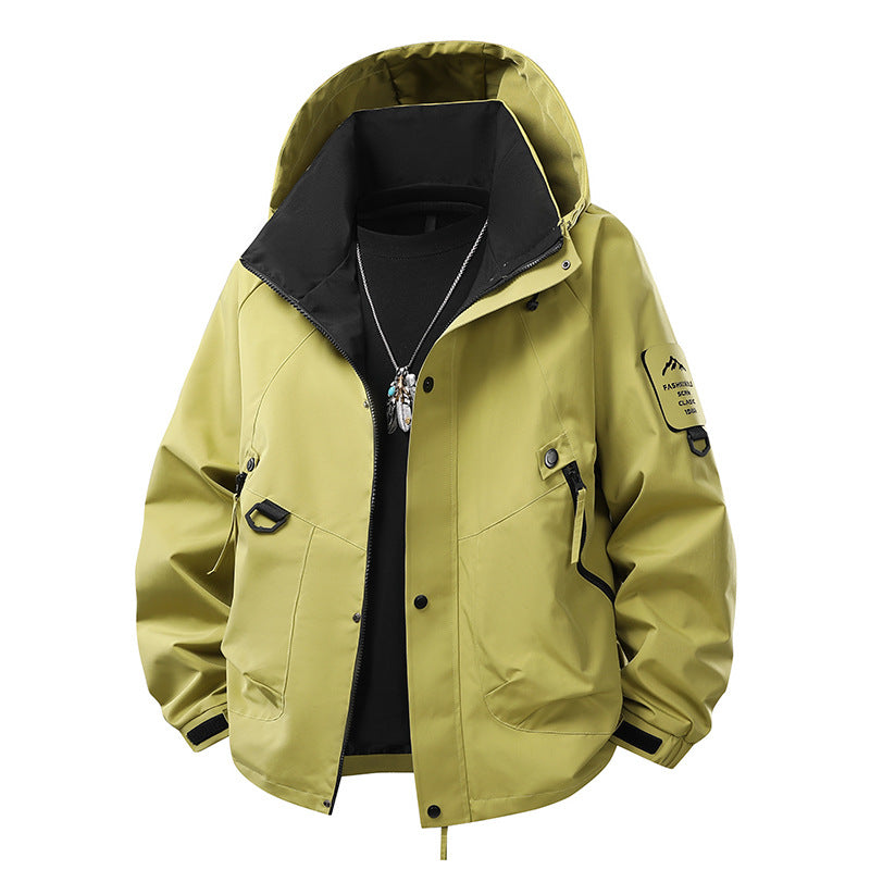 Mens Hooded Windproof Jacket