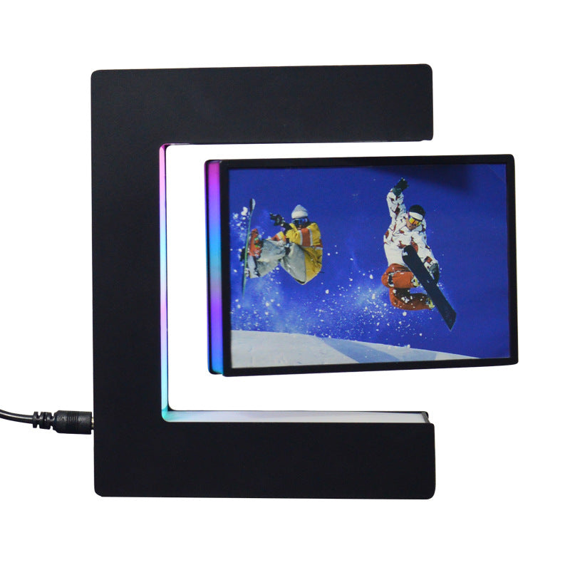 Magnetic Levitating LED Photo Frame Creative Floating Display Home Decor Gift teemdrop