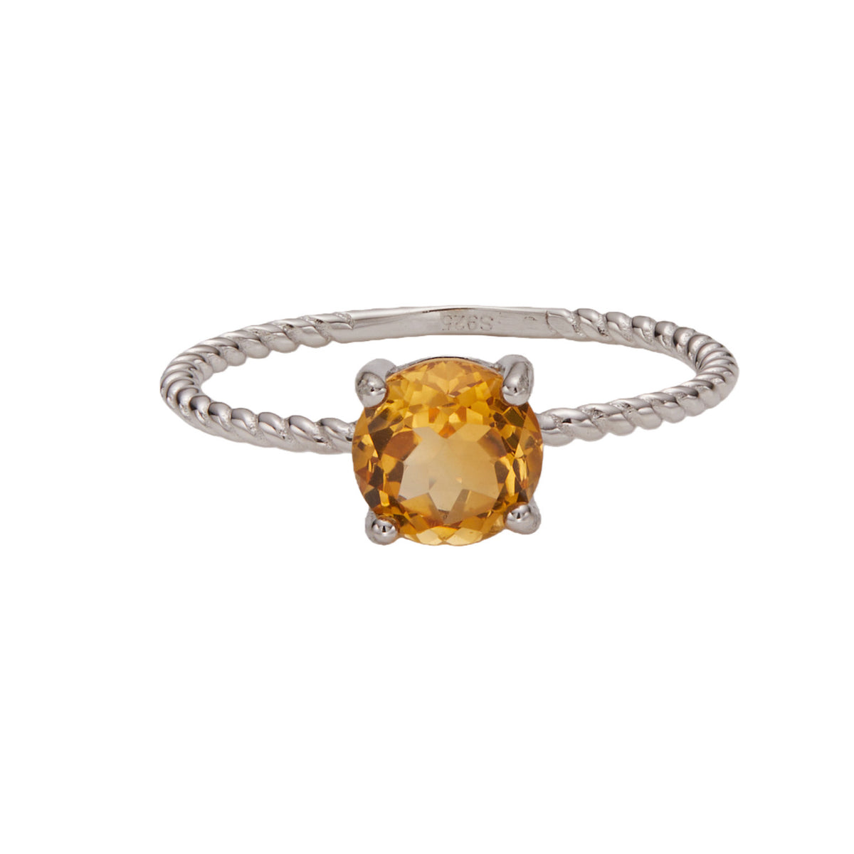 Twisted rope braided ring