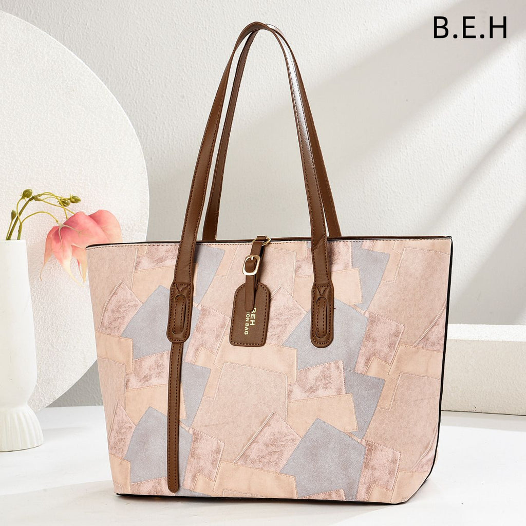 Color Block Womens Tote Bag
