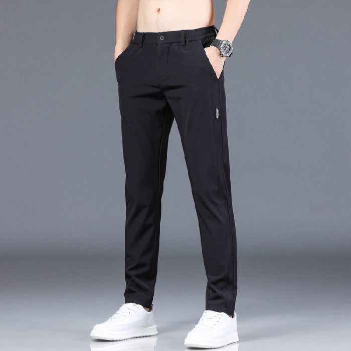 Men's Ice Silk Straight-Leg Casual Pants