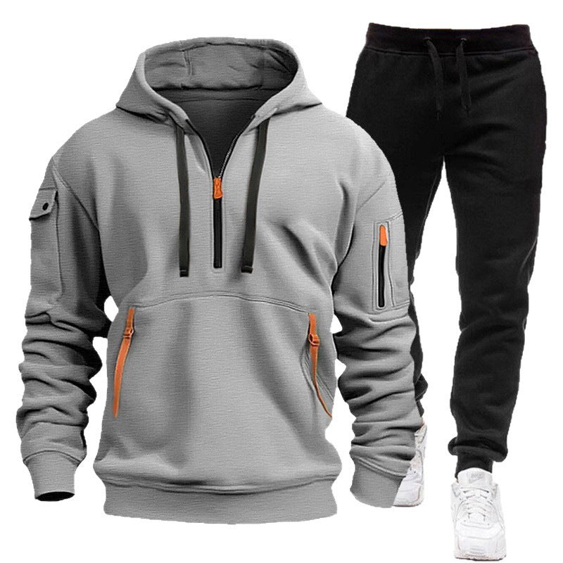 Men's hoodie with a hood teemdrop