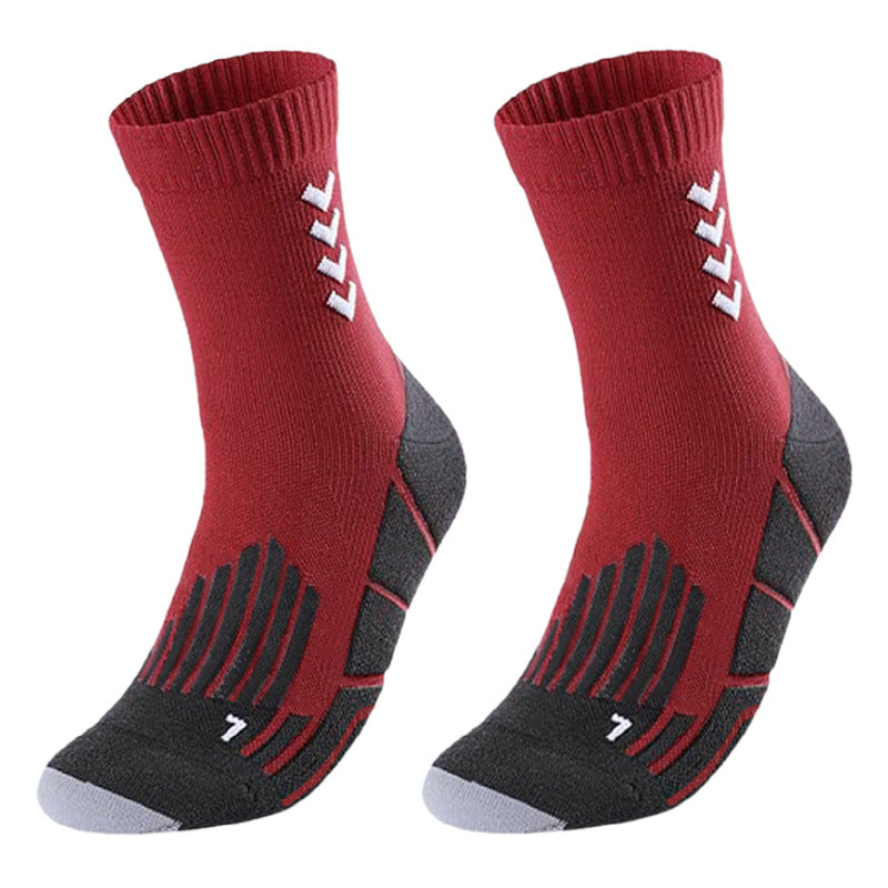 Shock-absorbing high-top sports socks teemdrop