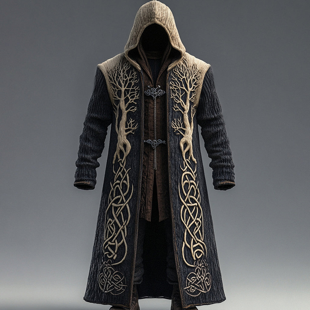 Men's 3D Printed Loose Fit Stand Collar Cardigan Sweater teemdrop