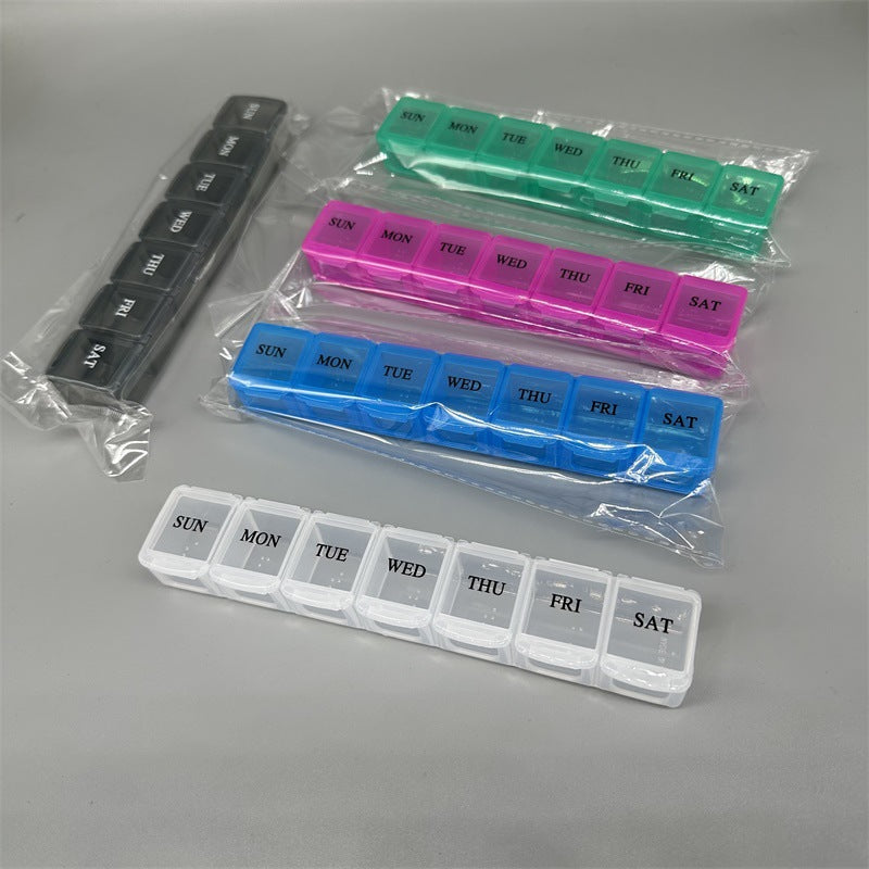Weekly Pill Organizer with 7 Compartments