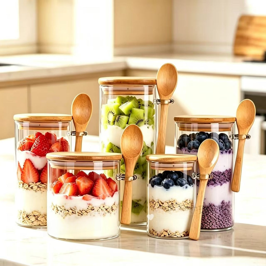 Glass Food Storage Jar