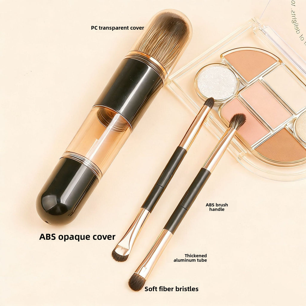 Capsule 6-in-1 Retractable Makeup Brush Set