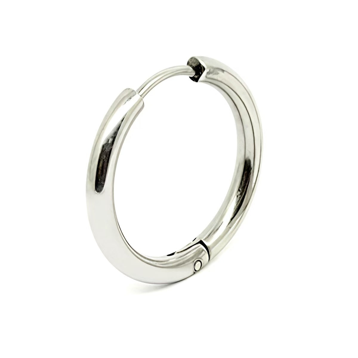 Round Plain Hoop Earrings Classic Minimalist Jewelry