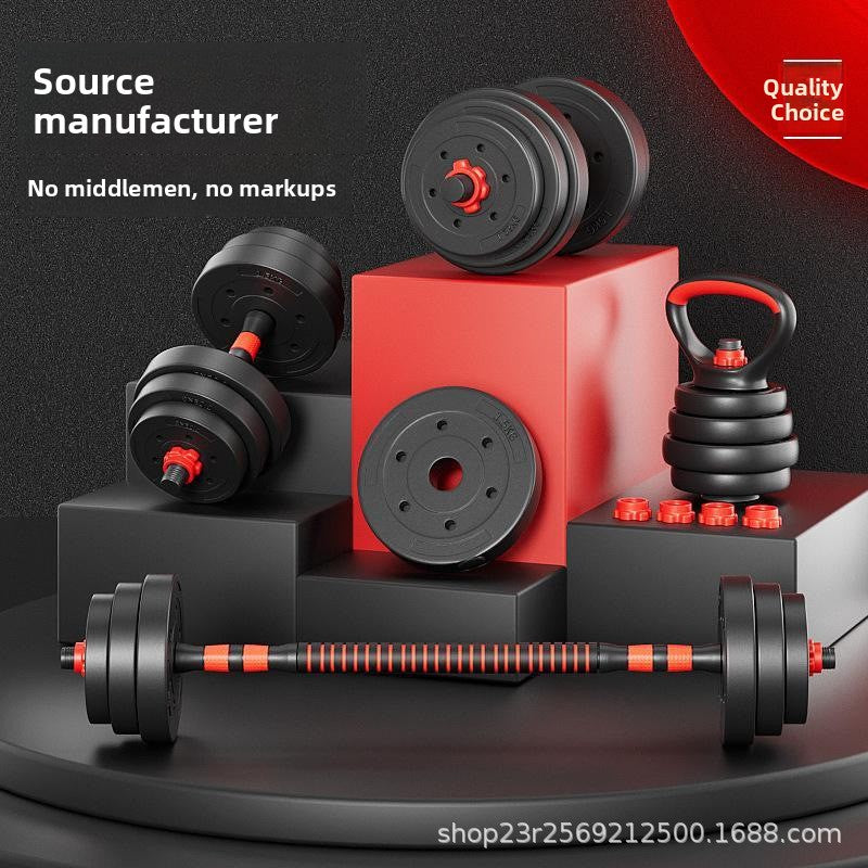 Adjustable PVC Dumbbell and Kettlebell Set
