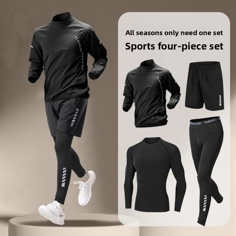 Men's running quick-drying training suit teemdrop