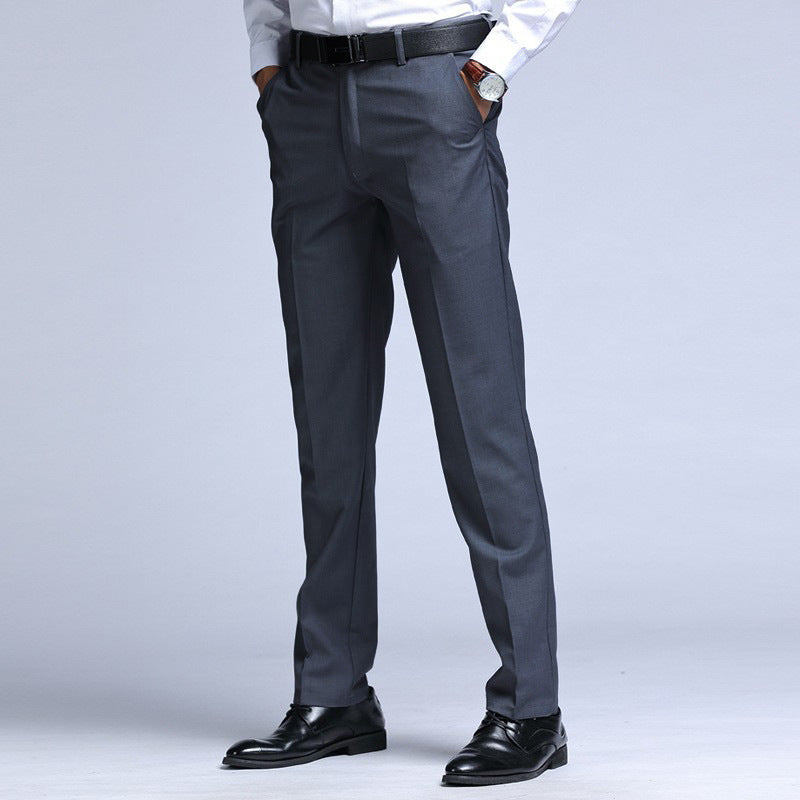 Men's business straight-leg suit trousers for spring and autumn