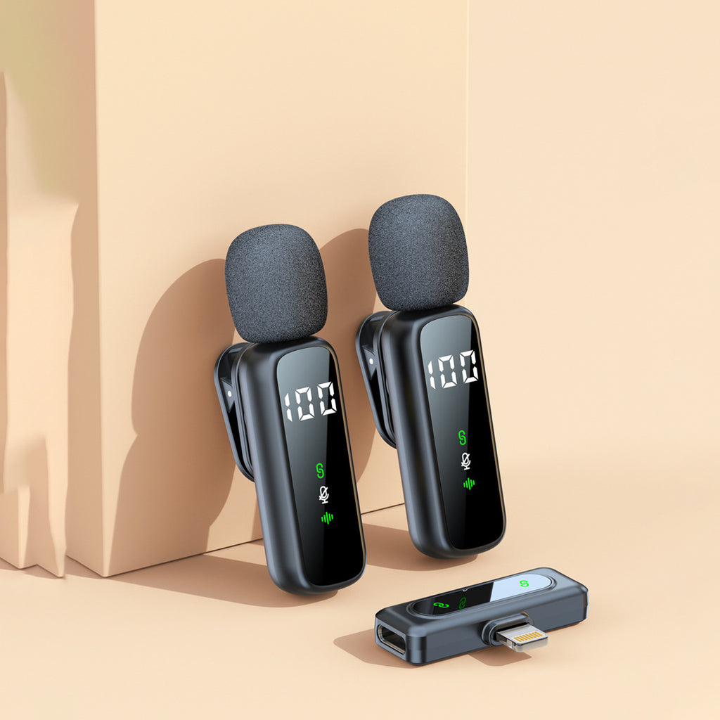 Wireless lapel microphone