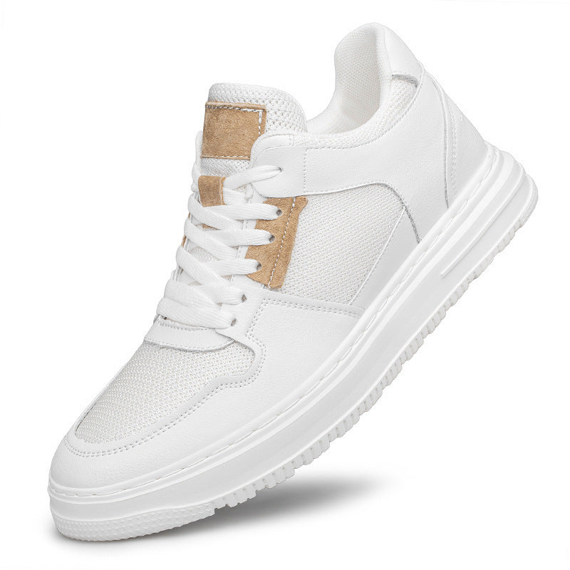 Invisible Height Increasing Hollow Men's Shoes All-match Casual Leather Shoes teemdrop