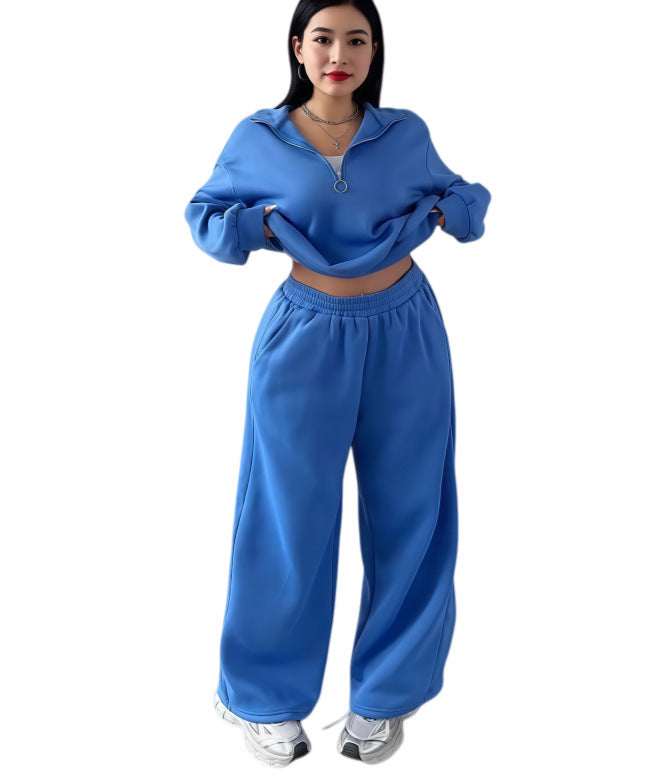 T-shirt and high-waisted pants set