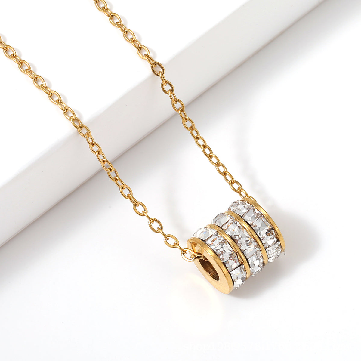 Birthstone Stainless Steel Adjustable Necklace