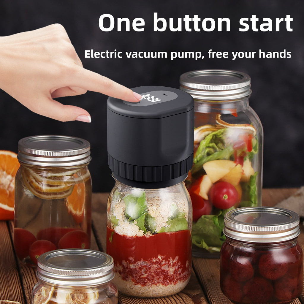 Electric Mason Jar Vacuum Sealer Kit teemdrop