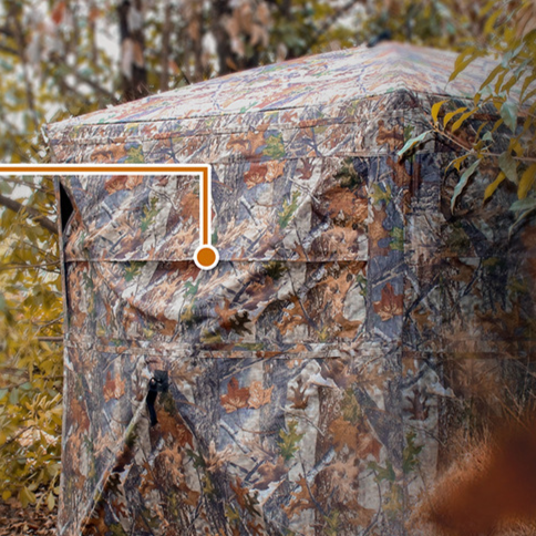 Portable and durable camouflage hunting tent teemdrop