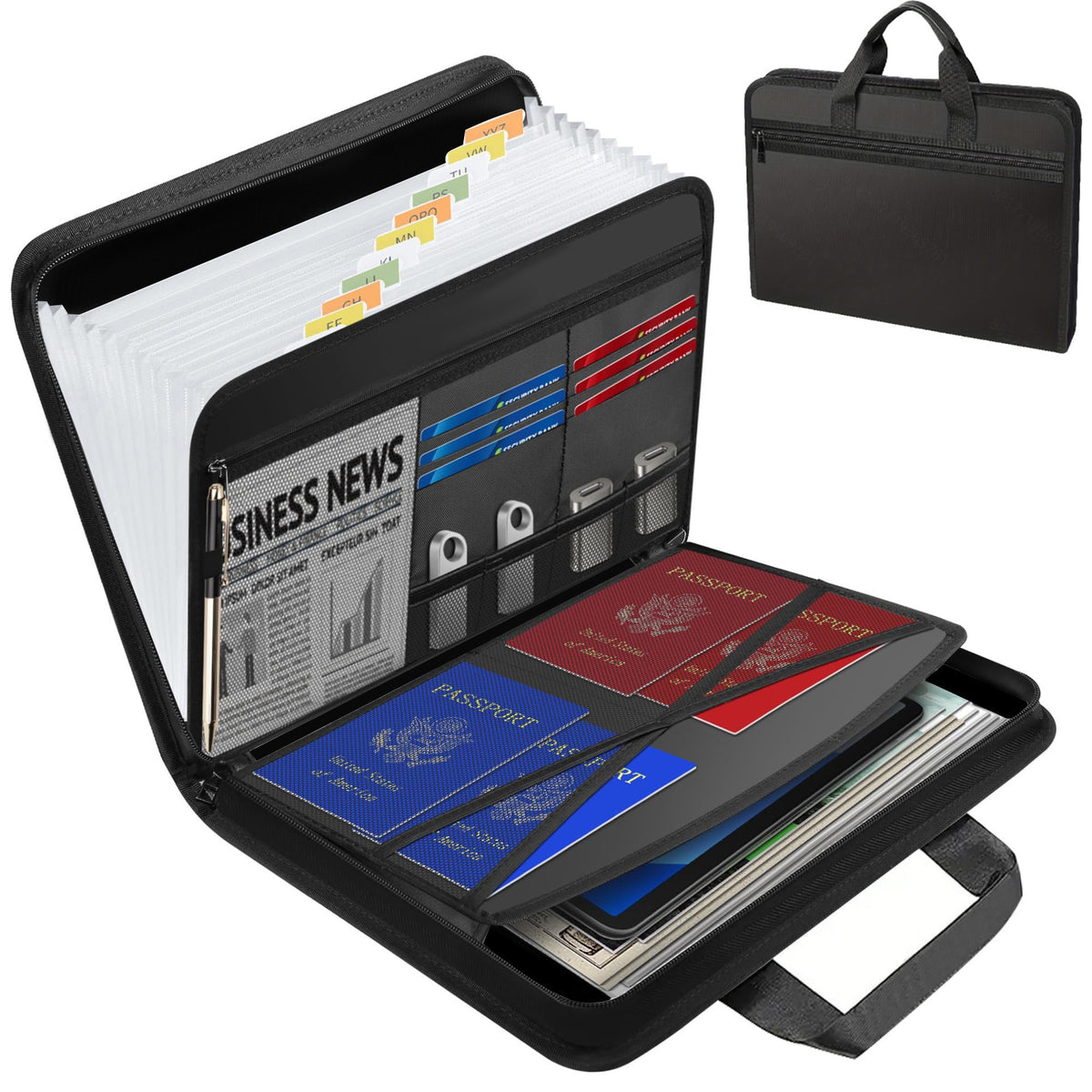 Fireproof Waterproof Expandable File Organizer