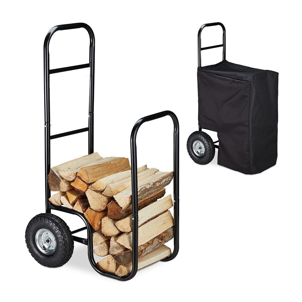Burning stand firewood rack outdoor camping Wood stacking rack teemdrop