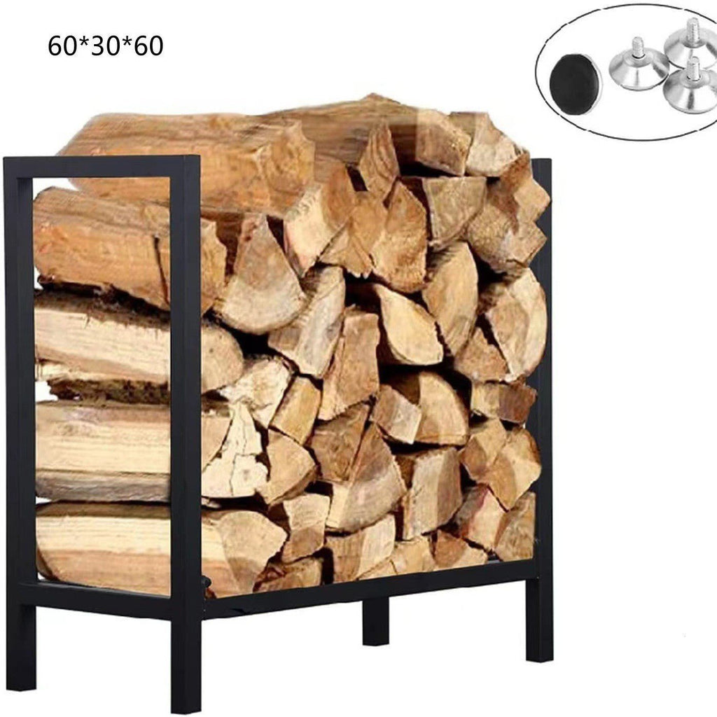 Burning stand firewood rack outdoor camping Wood stacking rack teemdrop
