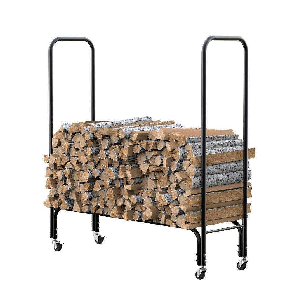 Burning stand firewood rack outdoor camping Wood stacking rack teemdrop