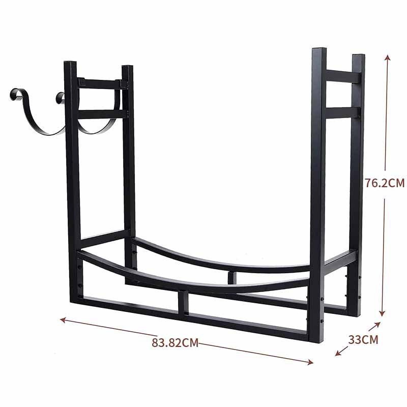 Burning stand firewood rack outdoor camping Wood stacking rack teemdrop