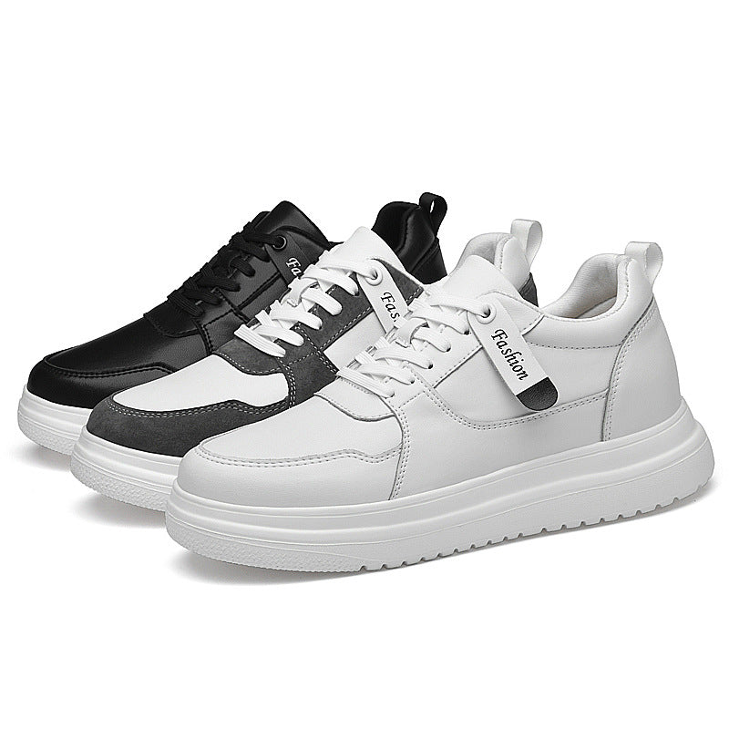 Men Breathable Hidden Height Increasing Casual Sneakers Lightweight Slip On Flat Shoes teemdrop