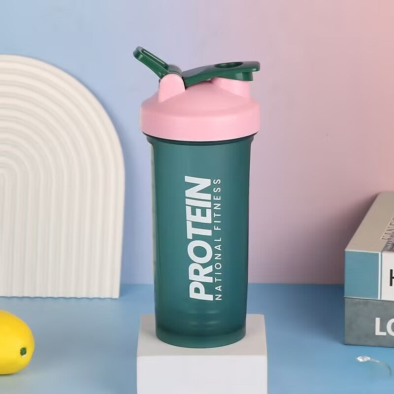 Portable 700ml Protein Shaker Cup Leak-Proof Mixing Water Bottle teemdrop