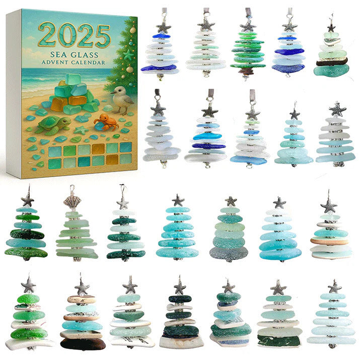 Acrylic Advent Calendar Blind Box Christmas Tree Ornament Pendant teemdrop