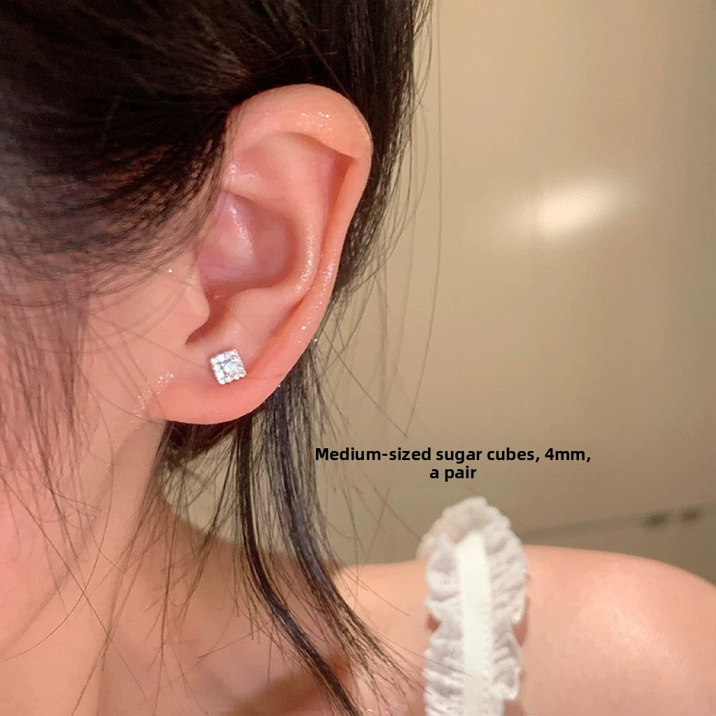 Korean Style Geometric Alloy Earrings