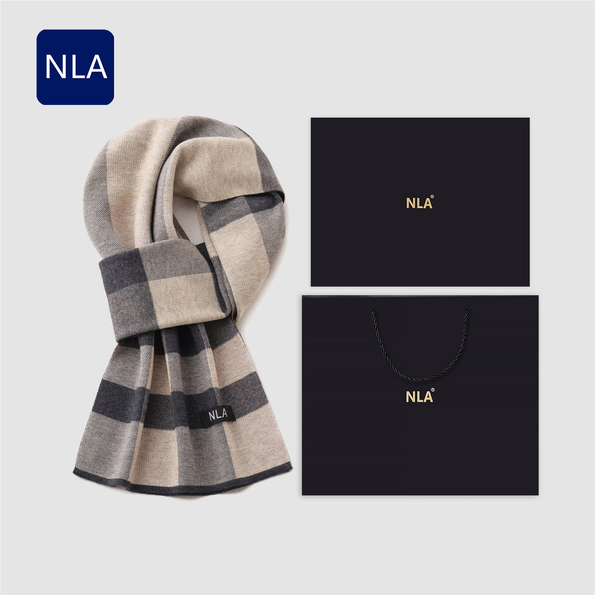 Men's Wool Scarf Men's Winter Warm Knitted Scarf teemdrop