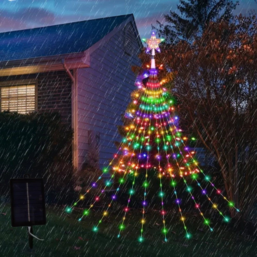 Christmas Star Waterfall String Lights