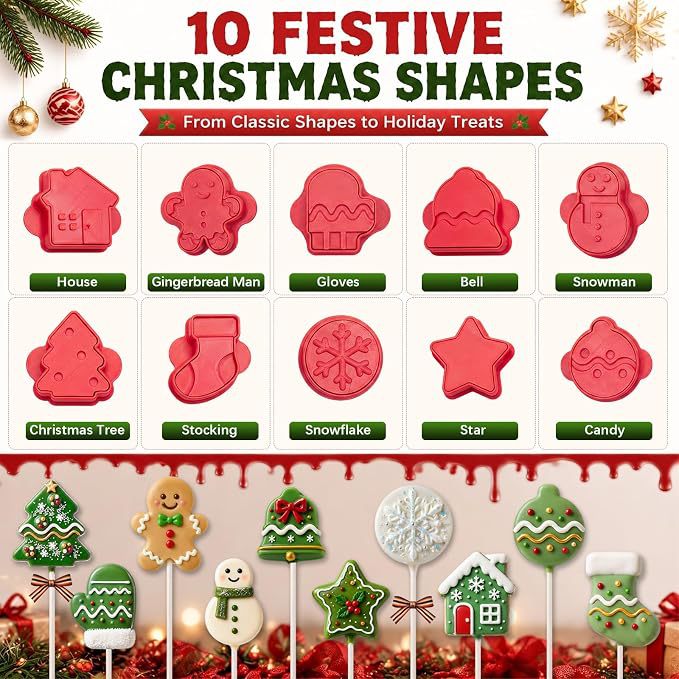 Christmas Cookie Baking Mold Set