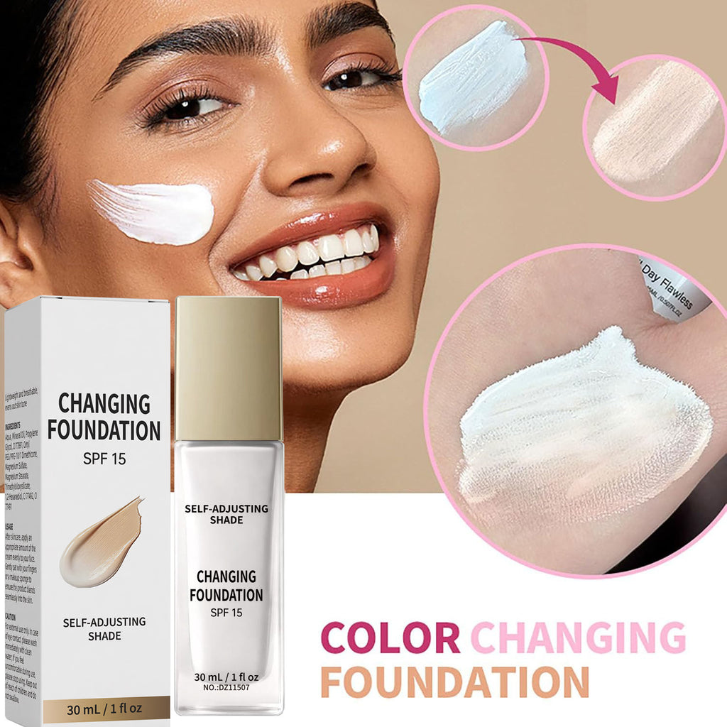 Color Changing Long Lasting Hydrating Liquid Foundation Natural Finish Makeup Base teemdrop
