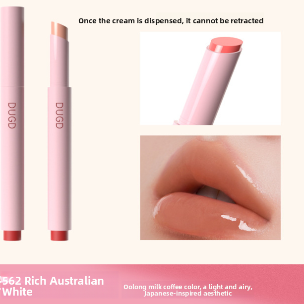 Film-Forming Solid Lip Gloss, Water-Glossy Mirror Finish, Long-Lasting Non-Transfer Plumping Lipstick Pen with Fine Shimmer teemdrop