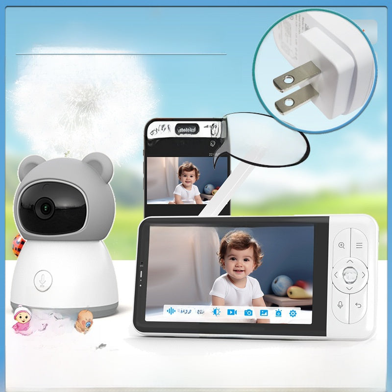 High-definition 5-inch baby monitor for remote monitoring teemdrop