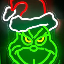 Dimmable LED Neon Light for Christmas Party Wall Decor USB Powered teemdrop