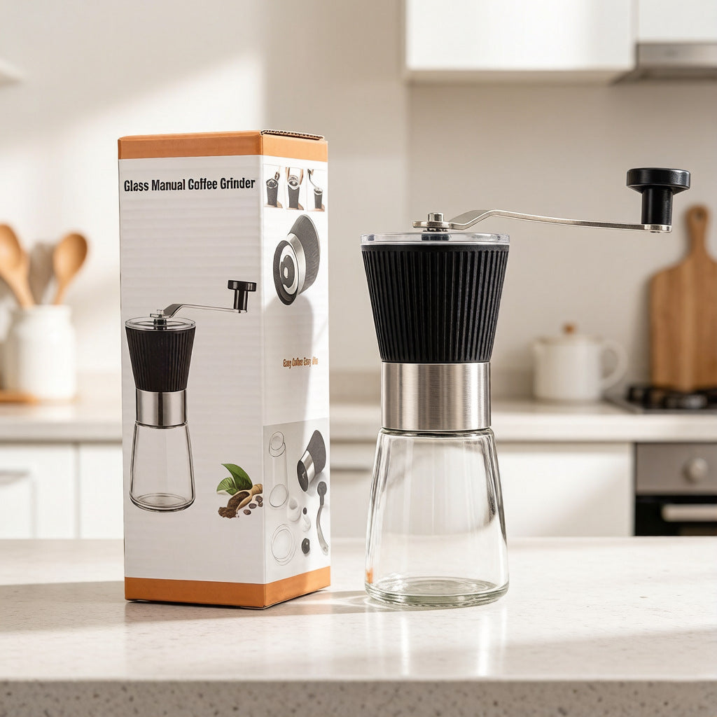 Manual Coffee Grinder Adjustable Hand Crank Mill