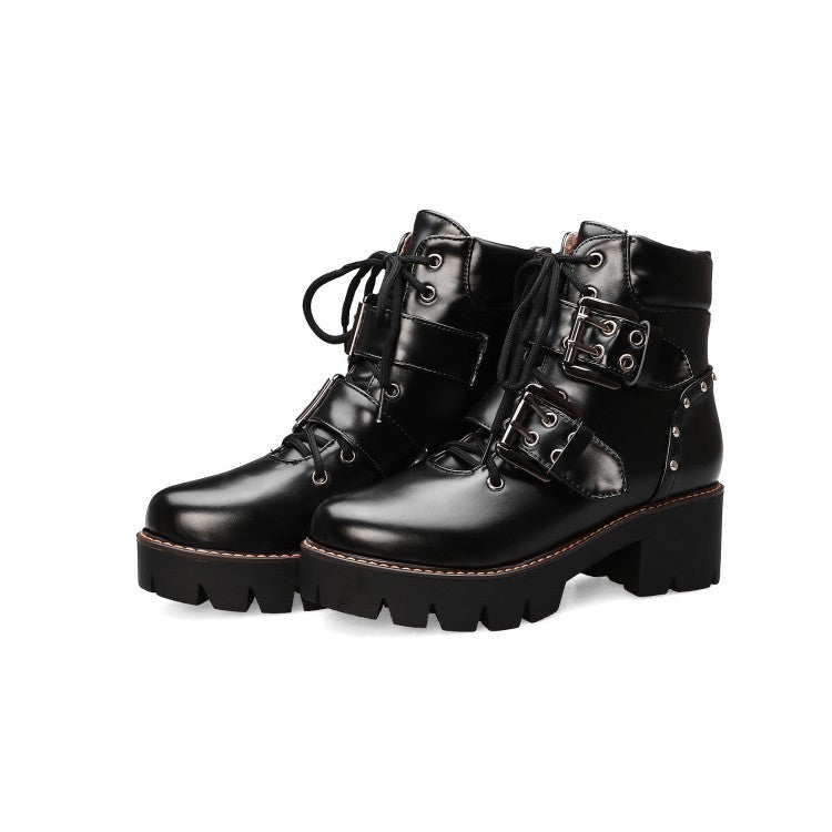 Womens Suede Lace Up Ankle Boots
