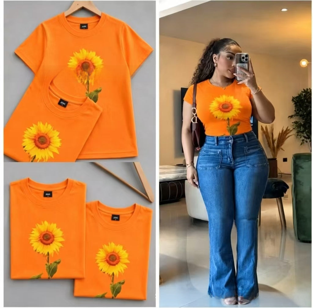 Cartoon-print top teemdrop