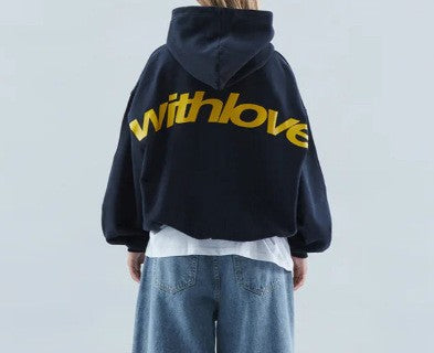 Women's Oversized Large Letter Print Hoodie Long Sleeve Pullover Sweatshirt with Hood teemdrop
