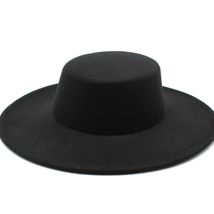 10cm Large Brim Thickened Flat Hat teemdrop