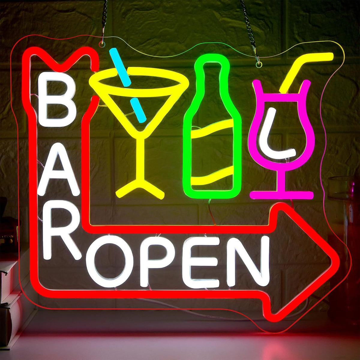 Dimmable LED Neon Sign Light teemdrop