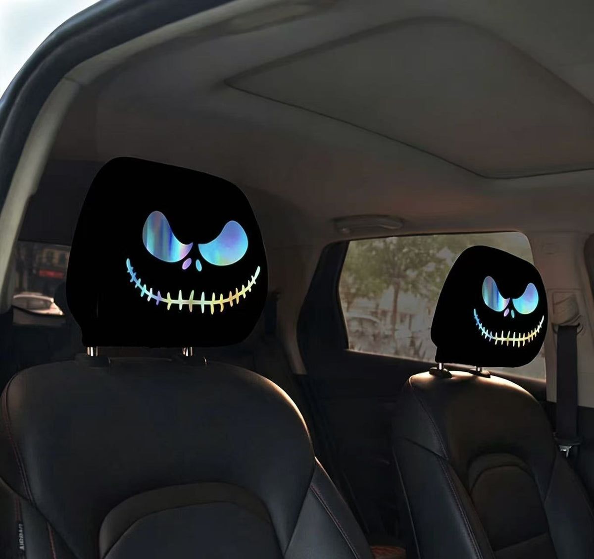Car headrest cover