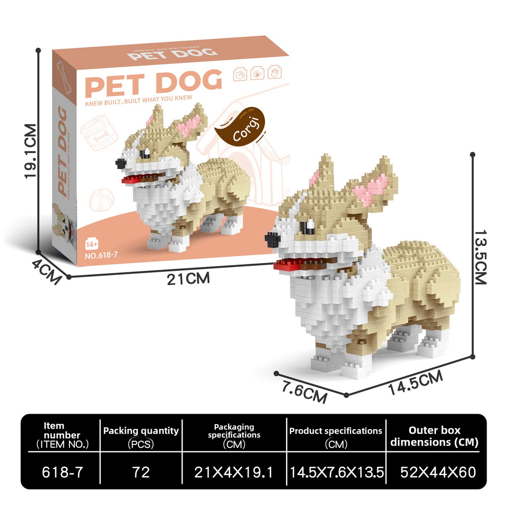 Dog Breed Building Block teemdrop