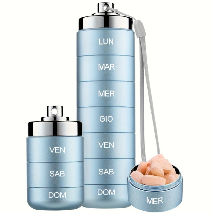 Waterproof Aluminum Alloy Medicine Organizer