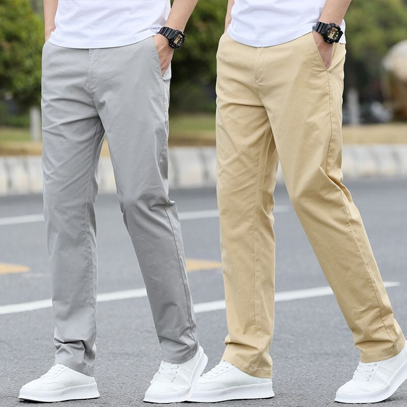 Men's Straight-Leg Stretch Casual Business Pants teemdrop