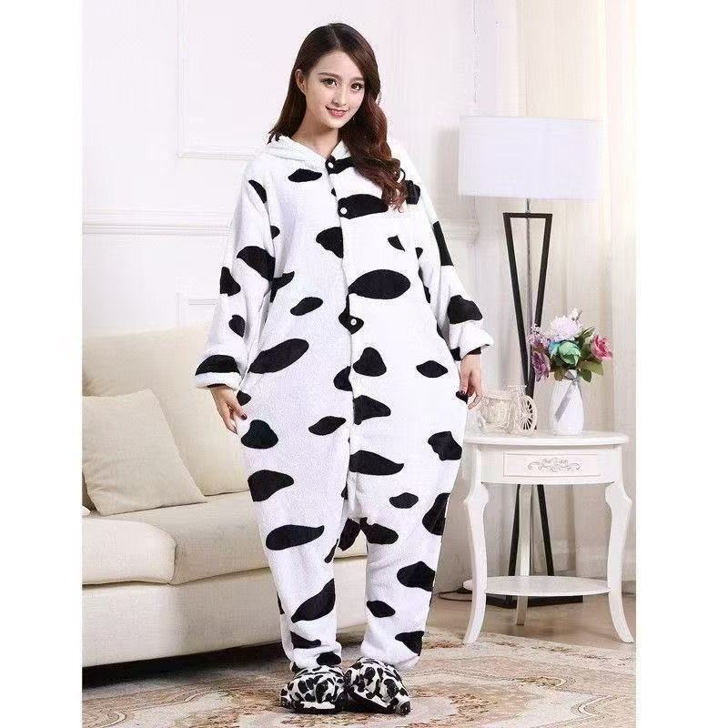 Cow Cartoon Flannel Pajamas