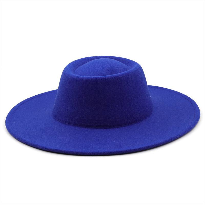 Unisex Wide Brim Woolen Hat teemdrop