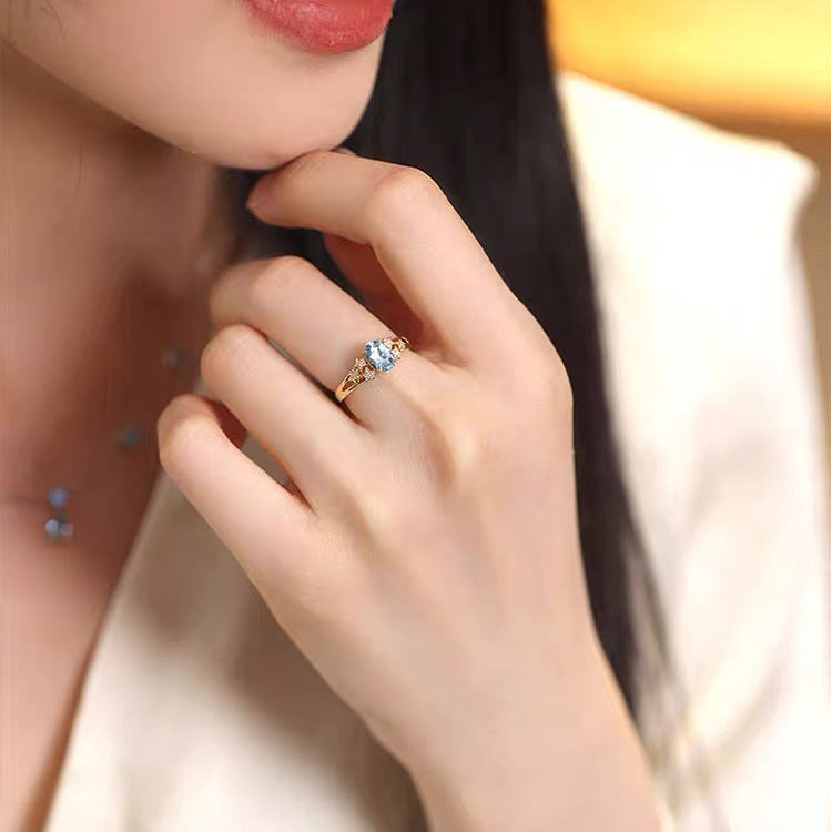Water-blue planet ring